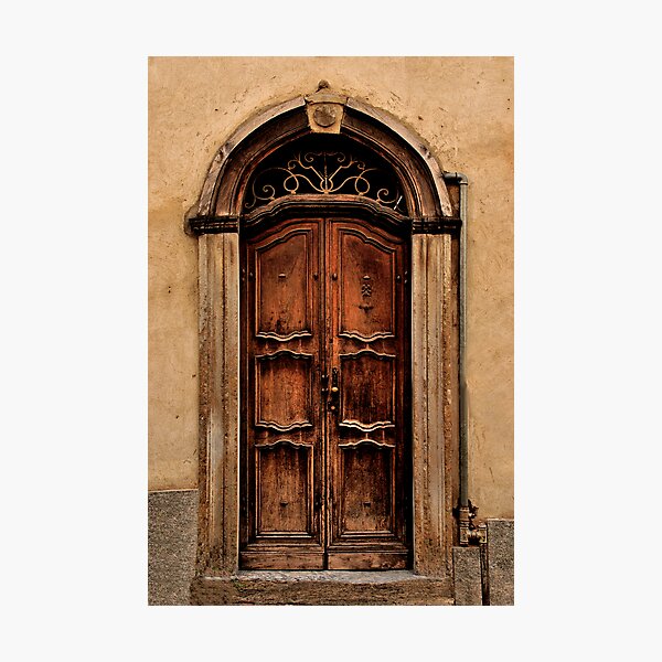 Italian Door Bra Cuneo Photographic Print