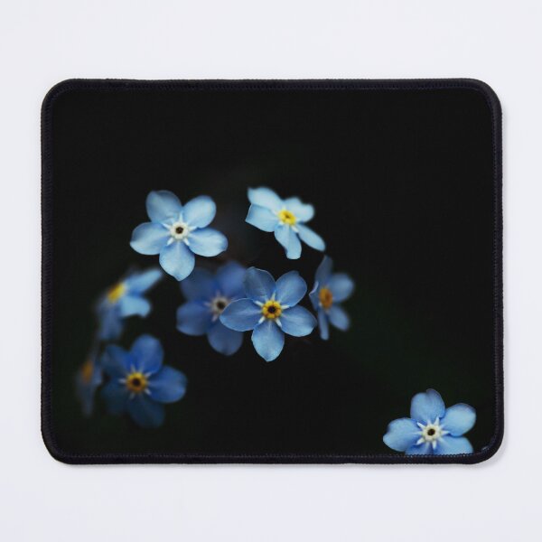 Item preview, Forget Me Nots on Black designed and sold by Brooke T Ryan Photographic Art.