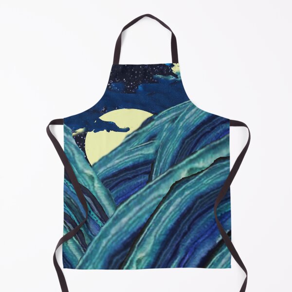 Item preview, Big blue stormy waves in night sky designed and sold by The Iconic Aussie.