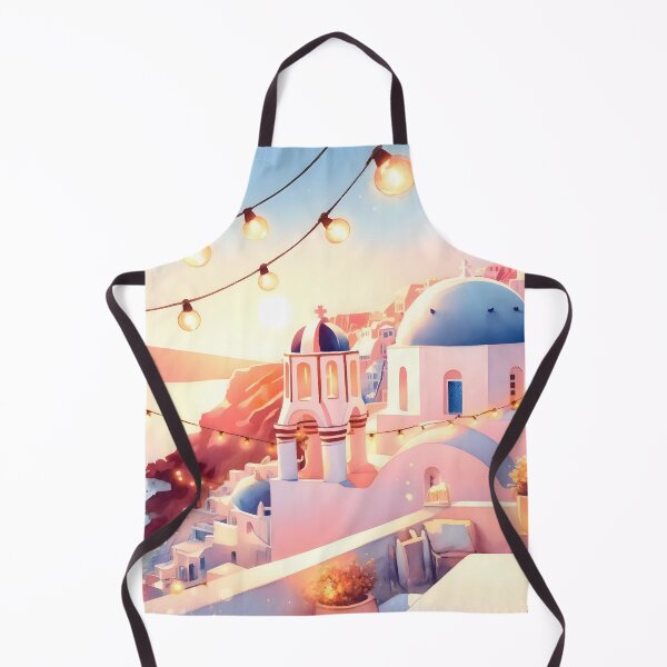 Item preview, Santorini: Where Sunsets and Lights Dance Together designed and sold by unrealartwork.