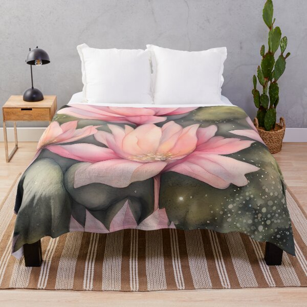Item preview, Pink Waterlilies with Pond Leaves designed and sold by CalmnessbyChoice.