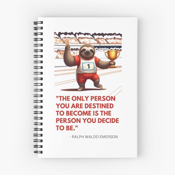 Item preview, "The only person you are destined to become is the person you decide to be." - Ralph Waldo Emerson designed and sold by oceanisea.