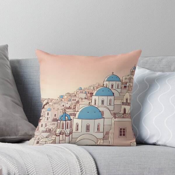 Item preview, Santorini Blushing in Shades of Pink designed and sold by unrealartwork.