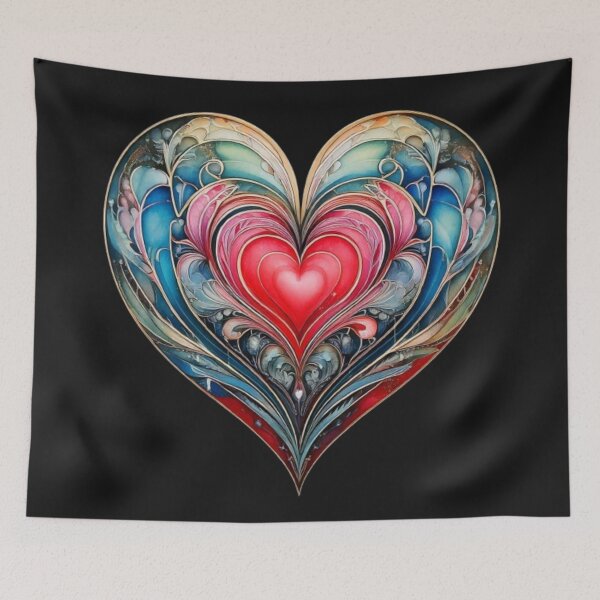 Item preview, Art deco style heart. designed and sold by Trianglegreen.