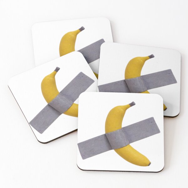 Item preview, banana duct taped to wall banana art funny designed and sold by Alyn8.