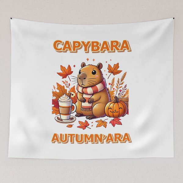 Item preview, Funny ChadCapy autumn- CAPYBARA AUTUMN'ARA designed and sold by UrbanCanvvas.
