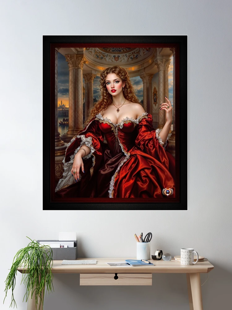 Claudia Gianna Is A Timeless Beauty Of Elegance And Grace Amidst Classical Grandeur AI Concept Art by Xzendor7 2 Claudia Gianna Is A Timeless Beauty Of Elegance And Grace Amidst Classical Grandeur Alluring AI Concept Art by Xzendor7 Wall Decor Poster Art Print