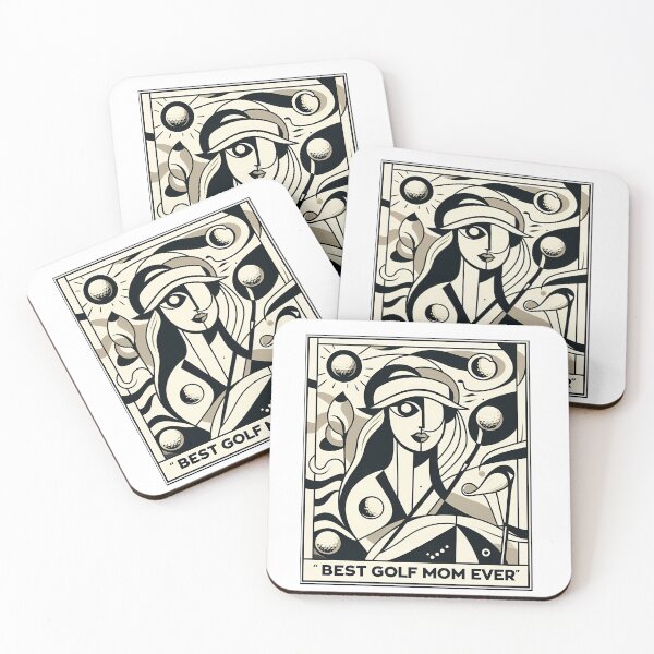 Item preview, Golf Mom – Contemporary Minimalist Cubic Art Design designed and sold by OzzFrequency.