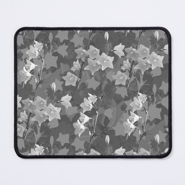 Item preview, Sunlit Balloon Flower Stems Half Drop Grey 565656 designed and sold by Art in My Loft.