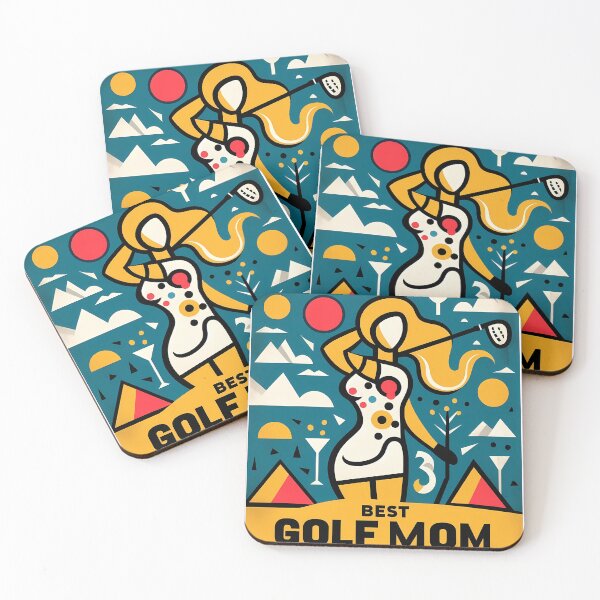 Item preview, Golf Mom – Contemporary Minimalist Cubic Art Design designed and sold by OzzFrequency.