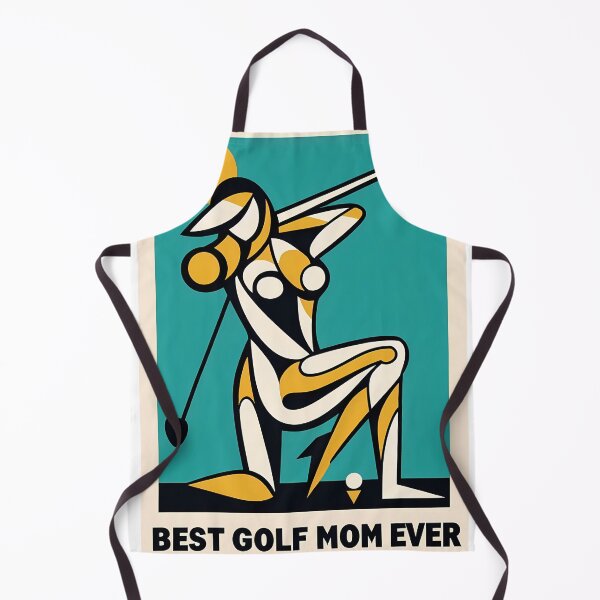 Artikelvorschau, Golf Mom – Zeitgenössisches minimalistisches kubisches Kunstdesign entworfen und verkauft von OzzFrequency.