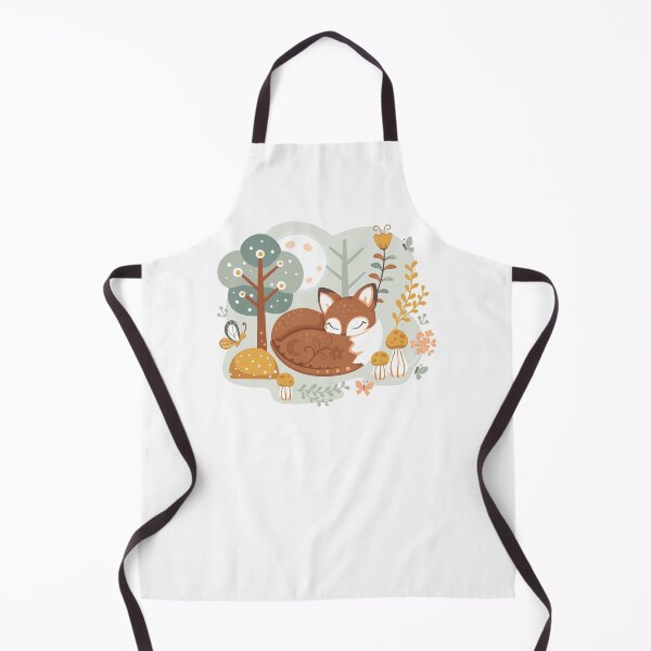 Item preview, Cute Sleeping Fox Butterflies Mushrooms Flowers in Forest designed and sold by Alex Jade.