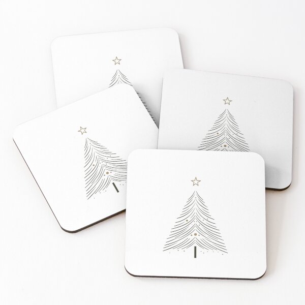 Item preview,  Minimalist Christmas Tree with Star - Modern Festive Holiday Design designed and sold by gk-creations.
