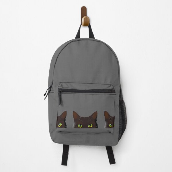 Item preview, Funny illustration of three black cats with big green-yellow eyes – Original design for cat lovers and creative gift ideas designed and sold by Nadja Leutloff.