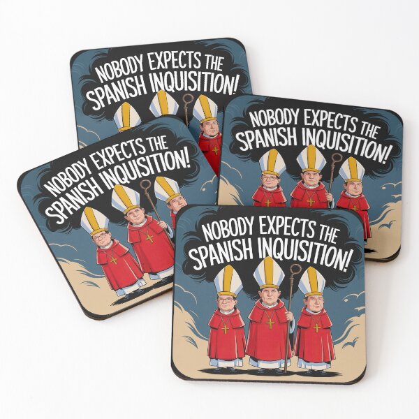 Item preview, Nobody Expects The Spanish Inquisition! designed and sold by Angry Swan Designs.