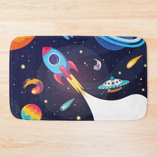 Item preview, Infinite Universe, blue spaceship designed and sold by JoyfulCreations.