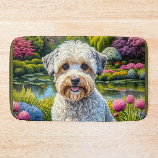 Item preview, Olly Cream Schnoodle Dog Portrait Painting designed and sold by Heart and Soul Studio.