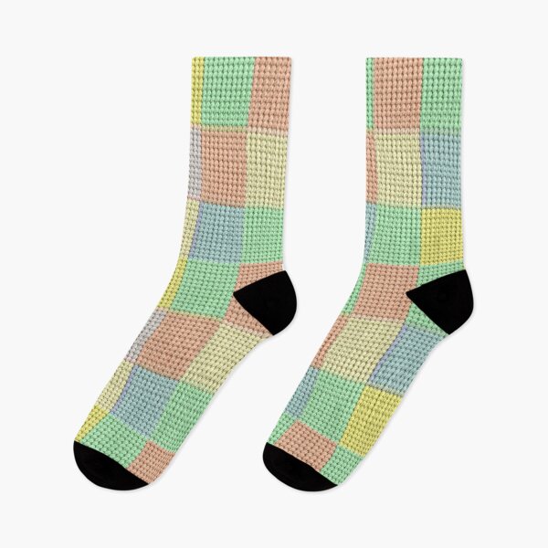 Item preview, Knitted Pastel Rectangles designed and sold by Grang Art Artistic Designs.
