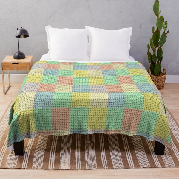 Item preview, Knitted Pastel Rectangles designed and sold by Grang Art Artistic Designs.