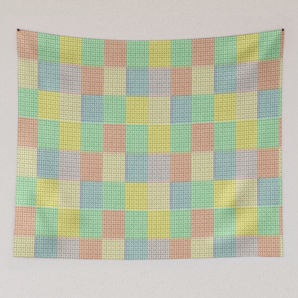 Item preview, Knitted Pastel Rectangles designed and sold by Grang Art Artistic Designs.