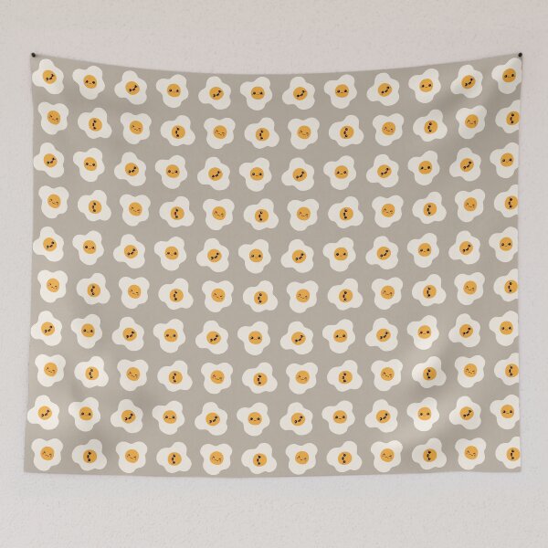 Item preview, Kawaii Sunny Side Up Eggs Pattern designed and sold by sasyall.