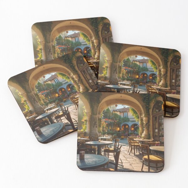 Item preview, Italian Courtyard Coffee Escape designed and sold by BlareBlare.