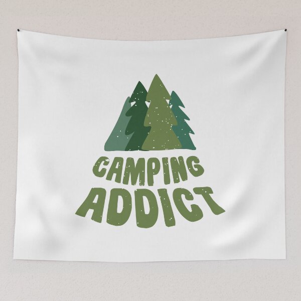 Item preview, Camping Adiict Green trees Nature Hiking designed and sold by Dominika Farkašová.