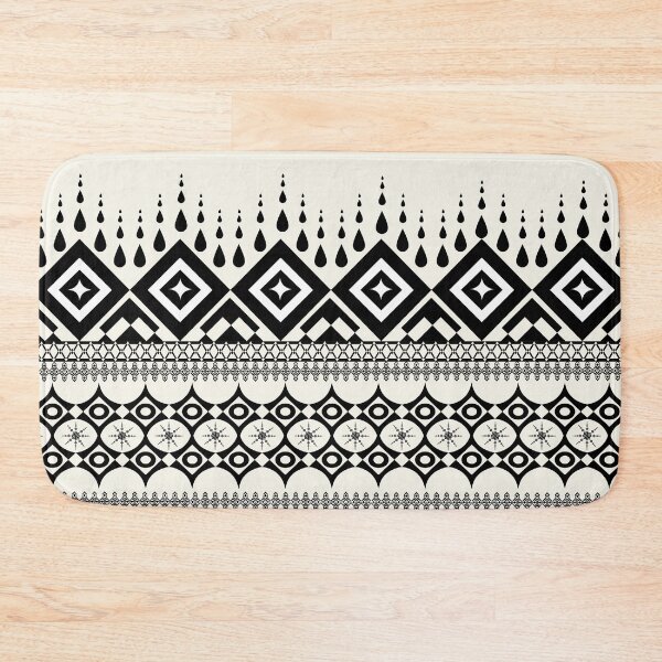 Item preview, Seamless pattern  hand drawn hexagon and a square circle border design  designed and sold by Wunnipaogtun.