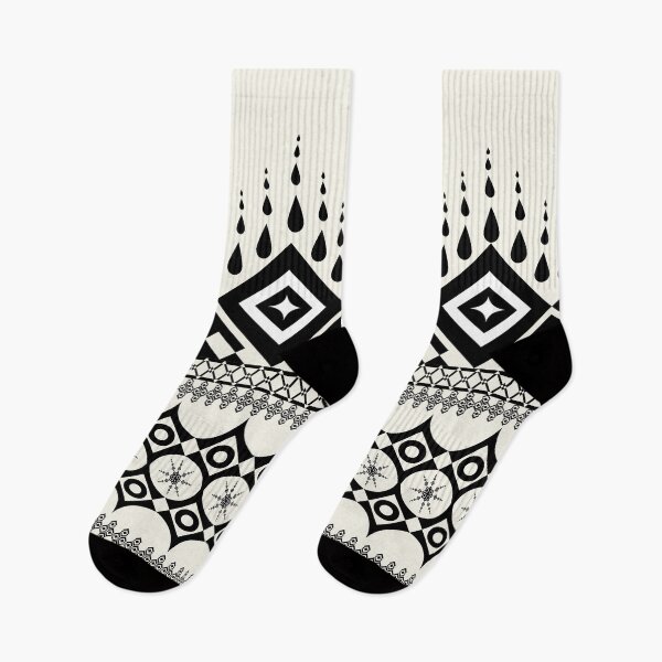 Item preview, Seamless pattern  hand drawn hexagon and a square circle border design  designed and sold by Wunnipaogtun.