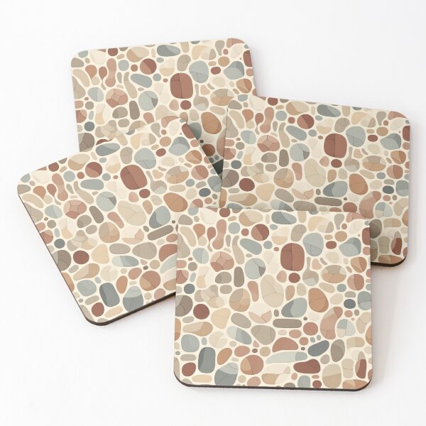 Item preview, Abstract Pebble Pattern in Warm Neutral Tones designed and sold by Rui Fernandes.