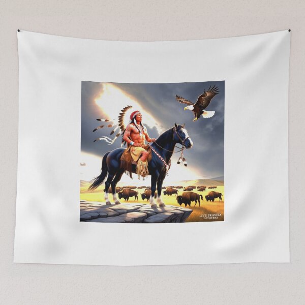 Item preview, Live Bravely Sitting Bull designed and sold by SJZDesign.