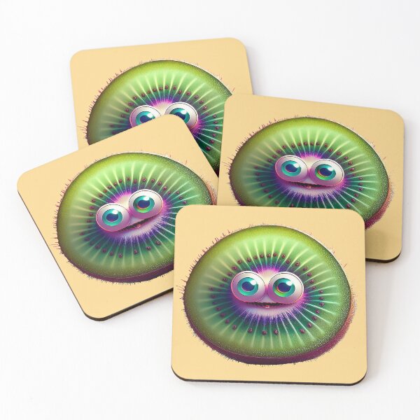 Item preview, Kiwi Face | Fruits Patterns | Fruit Creatures Collection designed and sold by monkeybusiness.pt.