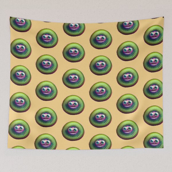 Item preview, Kiwi Face | Fruits Patterns | Fruit Creatures Collection designed and sold by monkeybusiness.pt.