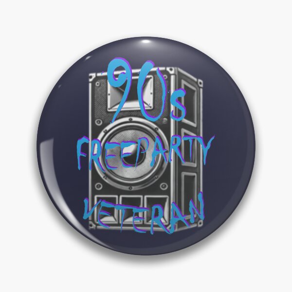 Item preview, 90s Freeparty Rave Veteran Tribute Design designed and sold by leyfinder.