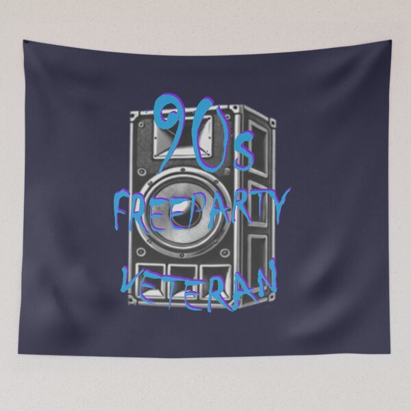 Item preview, 90s Freeparty Rave Veteran Tribute Design designed and sold by leyfinder.