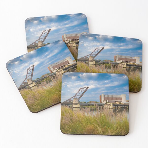 Item preview, Tampa Bay Riverwalk the Extended Bridge Foiliage Foreground blue sky designed and sold by EyezWatchin.