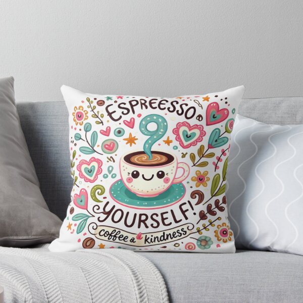 Item preview, Espresso Yourself - Cute Coffee Art designed and sold by PixelMuse2024.