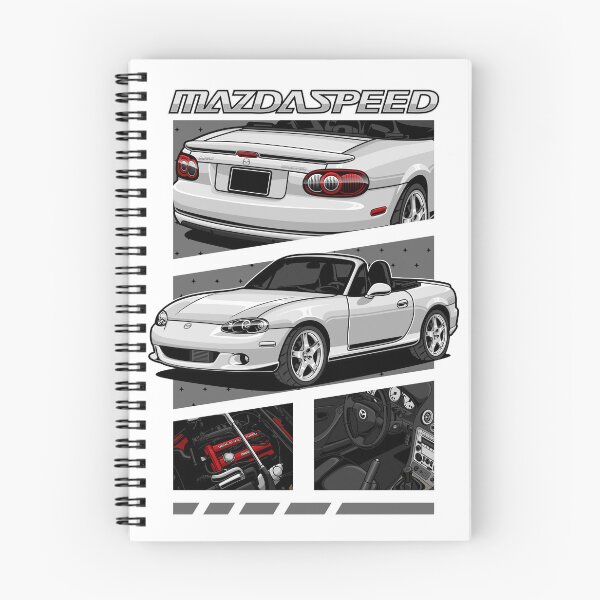 Artikelvorschau, Mazdaspeed MX-5 Weiß entworfen und verkauft von vektoranda.