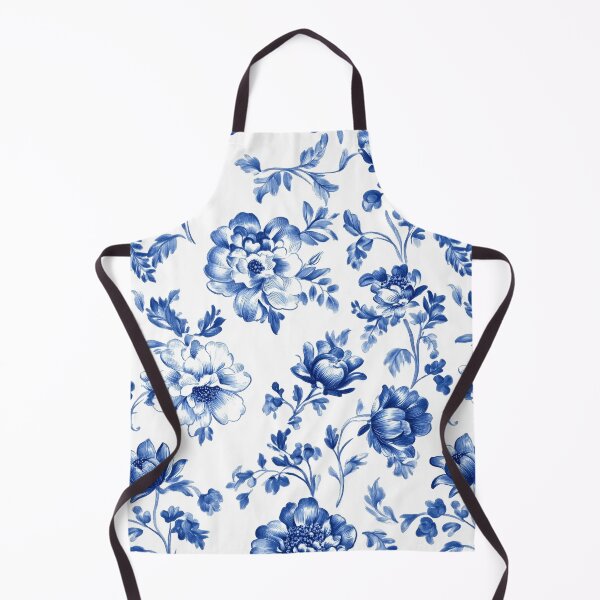 Item preview, Classic delftware Blue and White Floral Pattern designed and sold by ajo-rb.