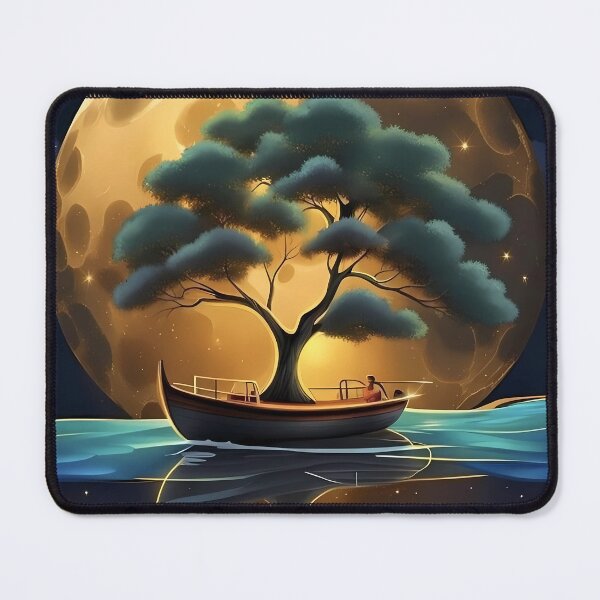 Item preview, Lunar Serenity: A Tranquil Night Seascape designed and sold by Antoni Bouless.