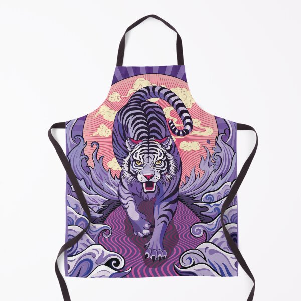Item preview, Vintage Sunrise Japanese Fierce Purple Tiger designed and sold by FemmePod.