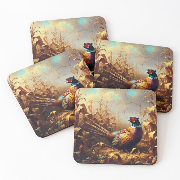 Item preview,  "Pheasant in the Golden Cornfield" designed and sold by mustardseed-410.