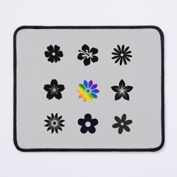Item preview, Grid design Floral, classic pride flag, wild flowers, grid pattern, Floral, flowers, calmness, pridebeproud, pride, nature, selfcare, botanical, designed and sold by PrideBeProud.