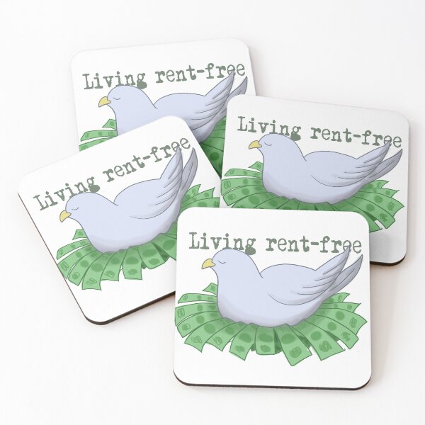 Item preview, Living rent-free pigeon   designed and sold by BlankCog.