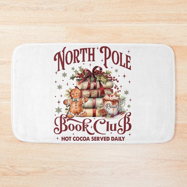 Item preview, North Pole Book club - Christmas book lover book worm designed and sold by Dominika Farkašová.