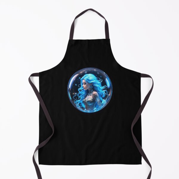 Item preview, A Wonderful Mermaid Blue Hair in a glass sphere designed and sold by mc-webdesign.