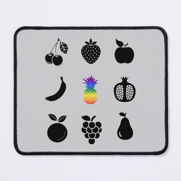 Item preview, Grid design Fruits, classic pride flag, healthy eating, grid pattern, vegan, vegetarian, pridebeproud, pride, nature, selfcare, cute, funny, designed and sold by PrideBeProud.