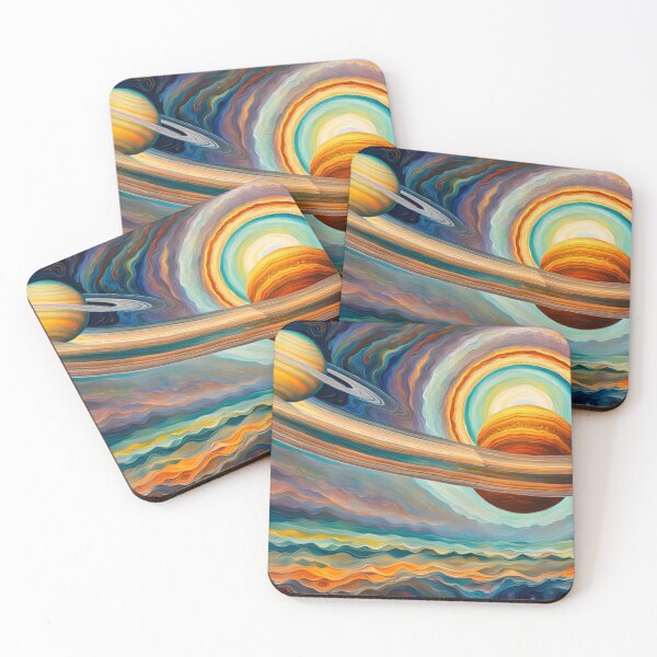 Item preview, Ringed Planets designed and sold by AlienVisitor's Stuff.