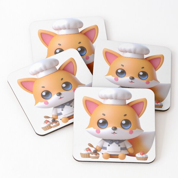 Item preview, Super Cute Baker Fox designed and sold by inurey.