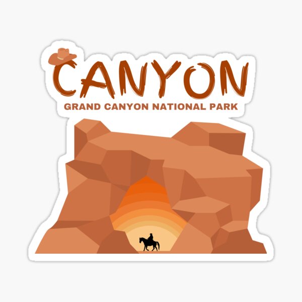 Vista previa del artículo con la obra «Parque Nacional del Gran Cañón: puesta de sol retro en el interior de una montaña», diseñado y vendido por I-SHIRTS.
